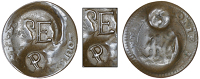St. Eustatius (Statia), Authority of December 1809, One Stuiver, a Cayenne 2 Sous, obv. countermarked with se raised...