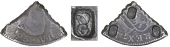 Guadeloupe, British Administration, Authority of February 1813, Two Livres, Five Sous, MEXICO, Charles IIII, a cut...