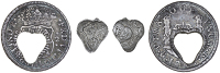 Gibraltar, ——— Quarter-Dollar, MEXICO, Ferdinand VI, 2 Réales, 175[–]m, Mexico City, centrally pierced from...