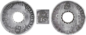 Dominica, Authority of August 1813, Sixteen Bitt Dollar (valued at Twelve Shillings), MEXICO, Charles IIII, 8...