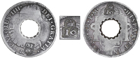 Dominica, Authority of August 1813, Sixteen Bitt Dollar (valued at Twelve Shillings), MEXICO, Charles IIII, 8...