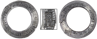 Dominica, Issues of c. 1816, Two Bitts, SPAIN, Philip V, 2 Réales (Pistareen), 1718, uncertain mint, with a large...