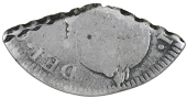 Martinique, ——— Escalin (valued at 15 Sols), MEXICO, Charles III, a cut third segment of a Two Réales, Mexico...