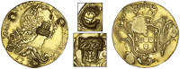 Martinique, Grenada-Martinique, ——— Sixty-Six Shillings, Brazil, Joseph I, 6,400 Réis, 1772, Rio, obv....