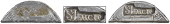 St. Lucia, ——— Two Livres Five Sous, Charles III, a side cut segment of a Spanish-American 8 Réales, rev....