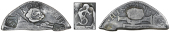 St. Vincent, ——— Half-Dollar, Charles IIII, a lightweight cut half segment of a Spanish-American 8 Réales,...