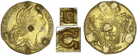 St. Vincent, Grenada-St. Vincent, Authority on Grenada July 1798, Sixty-Six Shillings, Brazil, Joseph I, counterfeit...