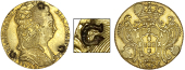 Grenada, ——— Sixty-Six Shillings, Brazil, Maria I, 6,400 Réis, 1789, Rio, obv. countermarked with incuse g...