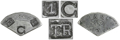 Grenada, ——— One Bitt (value Ninepence), SPAIN, Charles IIII, a cut third segment of a 2 Réales (Pistareen)...