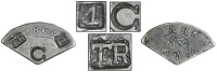 Grenada, ——— One Bitt (value Ninepence), SPAIN, Charles IIII, a cut third segment of a 2 Réales (Pistareen)...