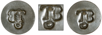 Tobago, Authority of November 1798, Stampee (valued at Twopence-Farthing), a crowned C type plain copper flan, rev....