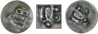 Tobago, ——— Stampee, a Birmingham forgery of the Sous Marques, with a crowned C in the die, rev. countermarked...