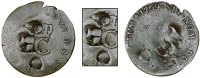 Tobago, ——— Stampee (?), a Birmingham forgery of the Sous Marques, with a crowned C in the die, obv....