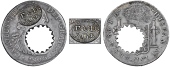 ESSEQUIBO & DEMERARA (British Guiana), Authority of December 1808, Three Guilders (valued at Five Shillings),...