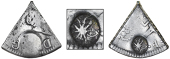 Curaçao, British Adminstration, Authority of August 1814, Eighteen Stuivers (valued at Three Reaals), a cut fifth...