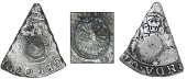 Curaçao, ——— UNITED PROVINCES, Zeeland, Six Stuivers [1672-1738], a cut segment with edges crenated, obv....