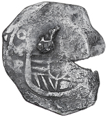 USA, Colonial New York, MEXICO, Philip IV, cob 8 Réales, Mexico City, assayer p [1634-65], with a pronounced plug,...