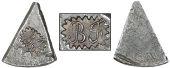 Unattributed, A cut eighth segment of a Spanish-American 8 Réales, one side countermarked with script bf (the...