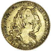 Unattributed, Brazil, Maria I and Peter III, counterfeit 6,400 Réis, 1780, Rio, a lightweight forgery not...