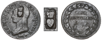 Unattributed, FRANCE, First Republic, 5 Centimes, AN 8aa [1799], Metz, obv. countermarked with a crowned heart...