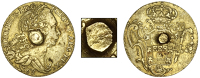 Unattributed, Portugal, Joseph I, 4 Escudos, 1763, Lisbon, with an anonymous central plug, 13.18g/203.4 gr/8.47 dwt...