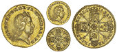 George I (1714-1727), Quarter-Guinea, 1718 (MCE 277; S 3638). Good very fine 	
£250-300


