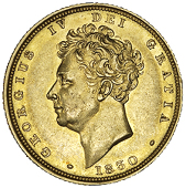 George IV (1820-1830), Sovereign, 1830 (M 15; S 3801). Nearly extremely fine 	
£600-800
