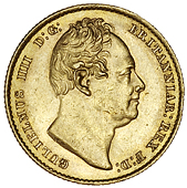 William IV (1830-1837), Sovereign, 1836 (M 20; S 3829B). Mark on cheek and a small edge bruise at 3 o’clock,...