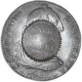 England, LANCASHIRE, Cark-in-Cartmel, a Mexico, Charles III, 8 Réales, 1785fm, Mexico City, obv. countermarked cark...