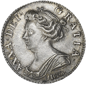 Anne (1702-1714), Sixpence, 1703 vigo (ESC 1582; S 3590). Nearly extremely fine 	£250-300

