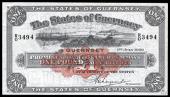 Guernsey, States of Guernsey, pre-1941, One Pound, 1 July 1939, R/O 3494, signature of H.E. Marquand (McCammon GN...