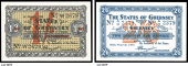 Guernsey, States of Guernsey, German Occupation, One Shilling, 1 January 1943, W 2679 (McCammon GN 36iii; Pick 29)....