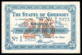 Guernsey, States of Guernsey, German Occupation, Two Shillings and Sixpence, 1 January 1943, B/G 2023 (McCammon GN...