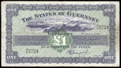 Guernsey, States of Guernsey: H.E. Marquand, One Pound, 1 April 1948, 5/L 3724 (McCammon GN 44; Pick 43a). Very fine...