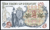 Guernsey, States of Guernsey: C.H. Hodder, Ten Pounds 1975-80, A 425906 (McCammon GN 48; Pick 47). Good extremely...