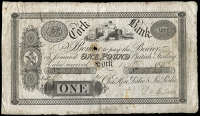 Early Irish Issues

, Co. Cork, Cork, Cork Bank, One Pound, 1 November 1825, no. 5824, for Charles Henry Leslie &...
