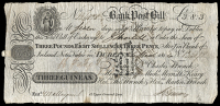 Early Irish Issues, Co. Dublin, Dublin, Ffrenchs Bank, Three Guineas (Three Pounds, Eight Shillings & Threepence),...