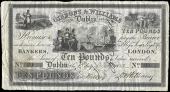 Early Irish Issues, Co. Dublin, Dublin, Gibbons & Williams, Ten Pounds, 1 July 1833, no. 99, signed by J. Williams...