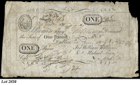 Early Irish Issues, Co. Dublin, Dublin, Williams & Finn, One Pound, 20 June 1805, no. 4296, for William Williams &...
