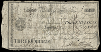 Early Irish Issues, Co. Limerick, Limerick, Bank of Limerick, Three Guineas, 29 November 1817, no. 610, for George...