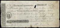 Early Irish Issues, Co. Limerick, Limerick, Bank of Limerick, Twenty Guineas (Twenty Two Pounds, Fifteen Shillings),...