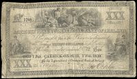 Joint-Stock Banks, Agricultural & Commercial Bank of Ireland, Thirty Shillings, 1 February 1839, no. 1748,...