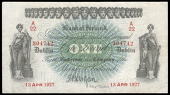 The Bank of Ireland, One Pound, 13 April 1927, A/22 304742, signature of J.A. Gargan (BA 85; Pick A39b). Pressed,...