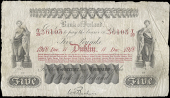 The Bank of Ireland, Five Pounds, 11 December 1918, T/28 36103, signature of W.H. Baskin (BA 67b: Pick –). Two...