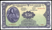 The Central Bank of Ireland, Fifty Pounds, 7 May 1943, 01Y 014718, Brennan-McElligott signatures (LTN 31, this note...