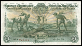 Currency Commission: Consolidated Issues, The Royal Bank of Ireland Ltd, One Pound, 6 September 1939, 28RA 023717,...