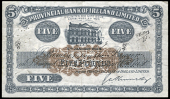 Provincial Bank of Ireland Ltd: Northern Ireland, Five Pounds, 5 January 1944, N/A prefix, signature of G.A....