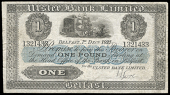 Ulster Bank Ltd, One Pound, 1 December 1927, no. 1321433, signature of H. Gore (UB 40; Pick –). Good fine to about...