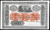 Ulster Bank Ltd: Northern Ireland, Ten Pounds, 1 October 1942, no. 97571, signature of C.R. Larmour (UB 58; Pick...
