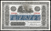 Ulster Bank Ltd: Northern Ireland, Twenty Pounds, 1 April 1943, no. 19894, signature of J. Niblock (UB 59; Pick...